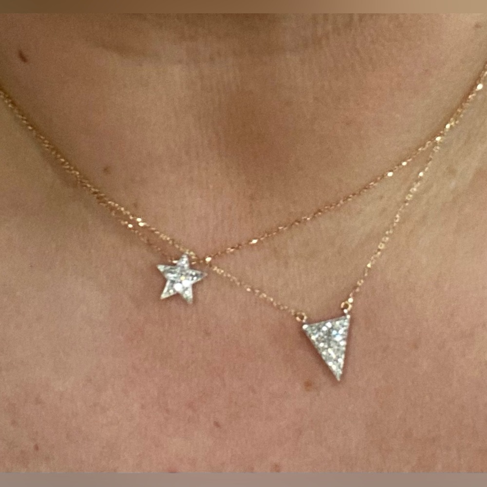 Dana Rebecca Designs Rose Gold Necklace Diamond Star - Picture 3 of 7